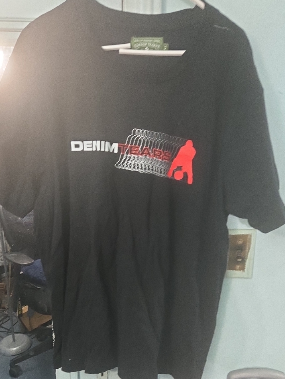 Black Graphic Denim Tears Logo Tee